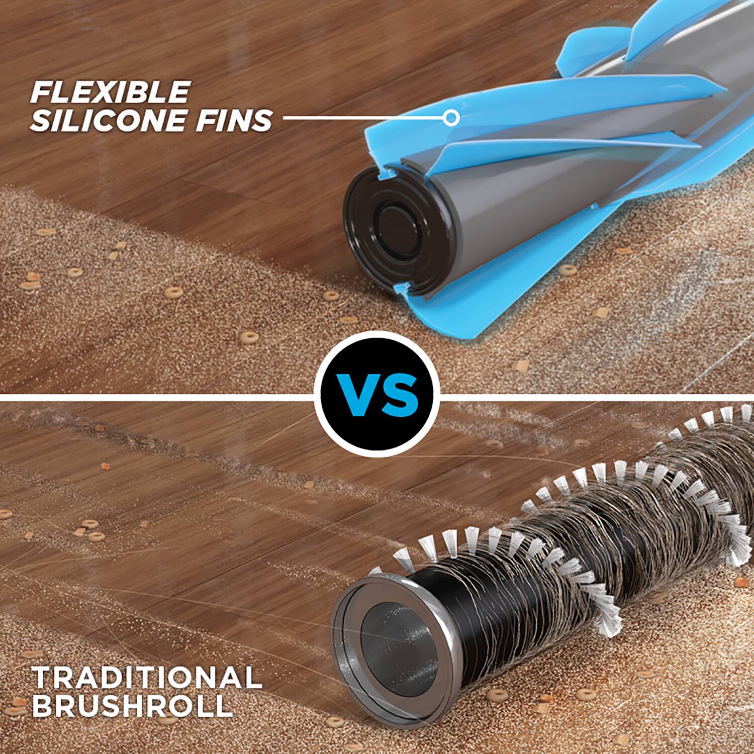 FLEXIBLE SILICONE FINS VS TRADITIONAL BRUSHROLL