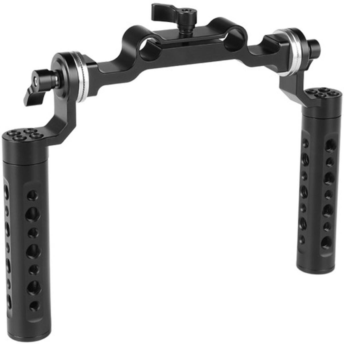 Alt View 1. CAMVATE - CAMVATE Aluminum Handgrip Kit with 15mm Rosette Railblock.