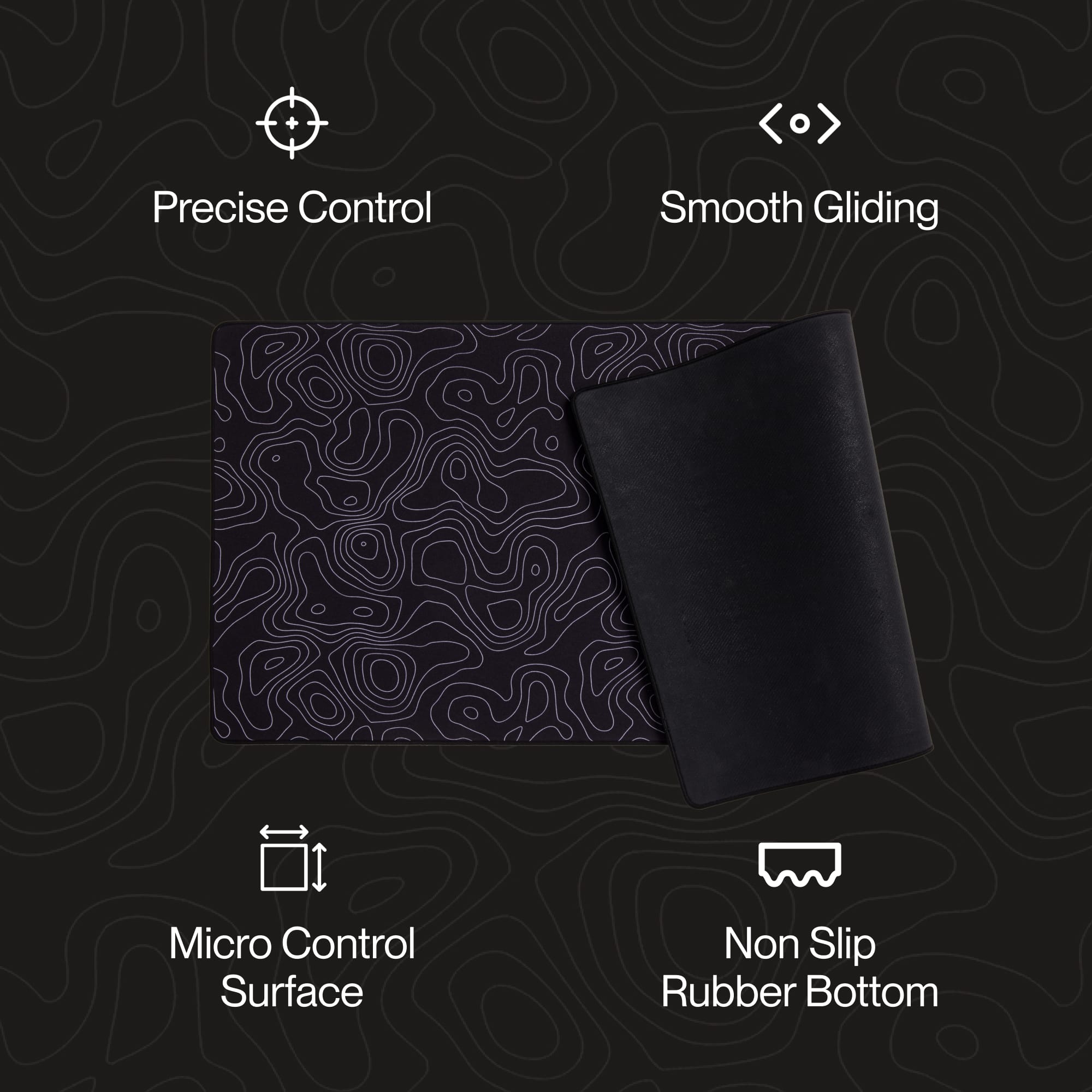 <o> Precise Control Smooth Gliding Micro Control Surface Non Slip Rubber Bottom
