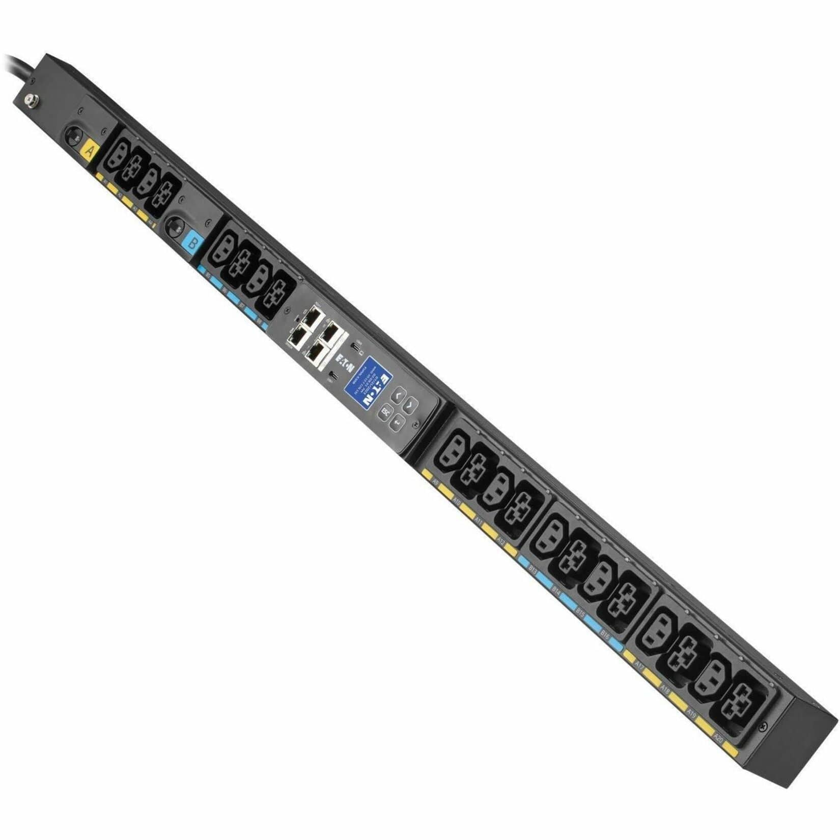 Eaton - Single-Phase Managed Rack PDU G4, 208V, 20 Outlets, 24A, 5.8kW, L6-30 Input - Multicolor