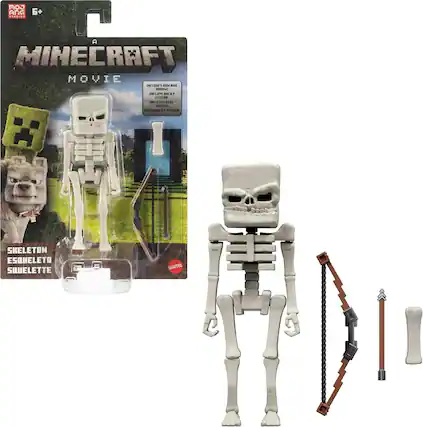 Minecraft Movie
Skeleton Esqueleto Souelette
Includes Bone and Arrow! Fleche! Flecha! Bone and Arrow! Fleche! Flecha! Bone and Arrow! Fleche! Flecha!
Skeleton Esqueleto Souelette
Mattel