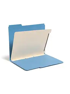 Front. Smead - Self-Adhesive Filing Dividers, Letter Size, Manila, 100/Box (68027) - Manila.