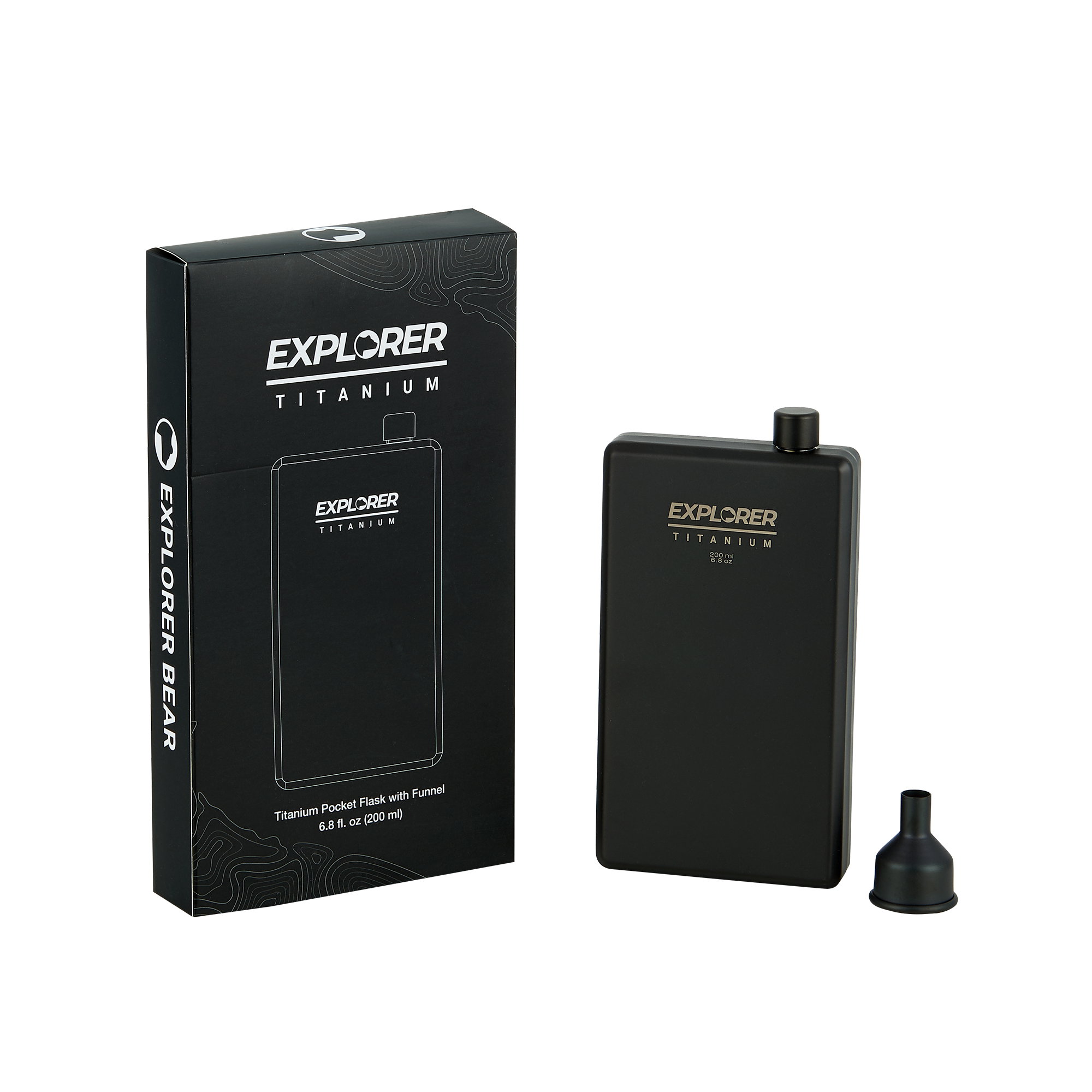 EXPLORER BEAR  
EXPLORER TITANIUM  
EXPLORER TITANIUM with Funnel Pocket Flask Titanium (200 ml) 6.8 oz  
EXPLORER TITANIUM M 22