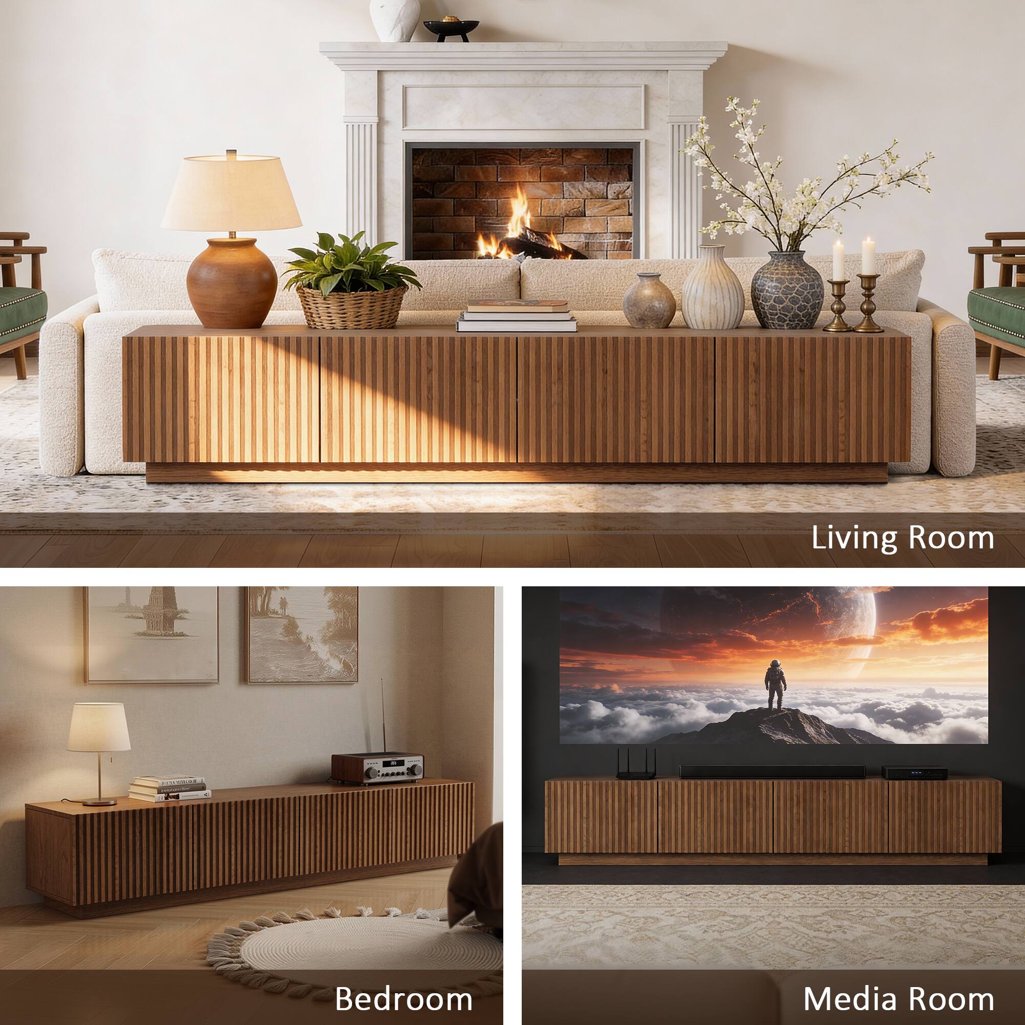 Living Room  
- Bedroom  
- Media Room