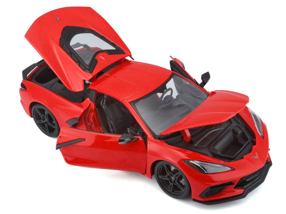 Alt View 1. Maisto - 2020 Chevrolet Corvette Stingray C8 Red 1/18 Diecast Model Car by Maisto.