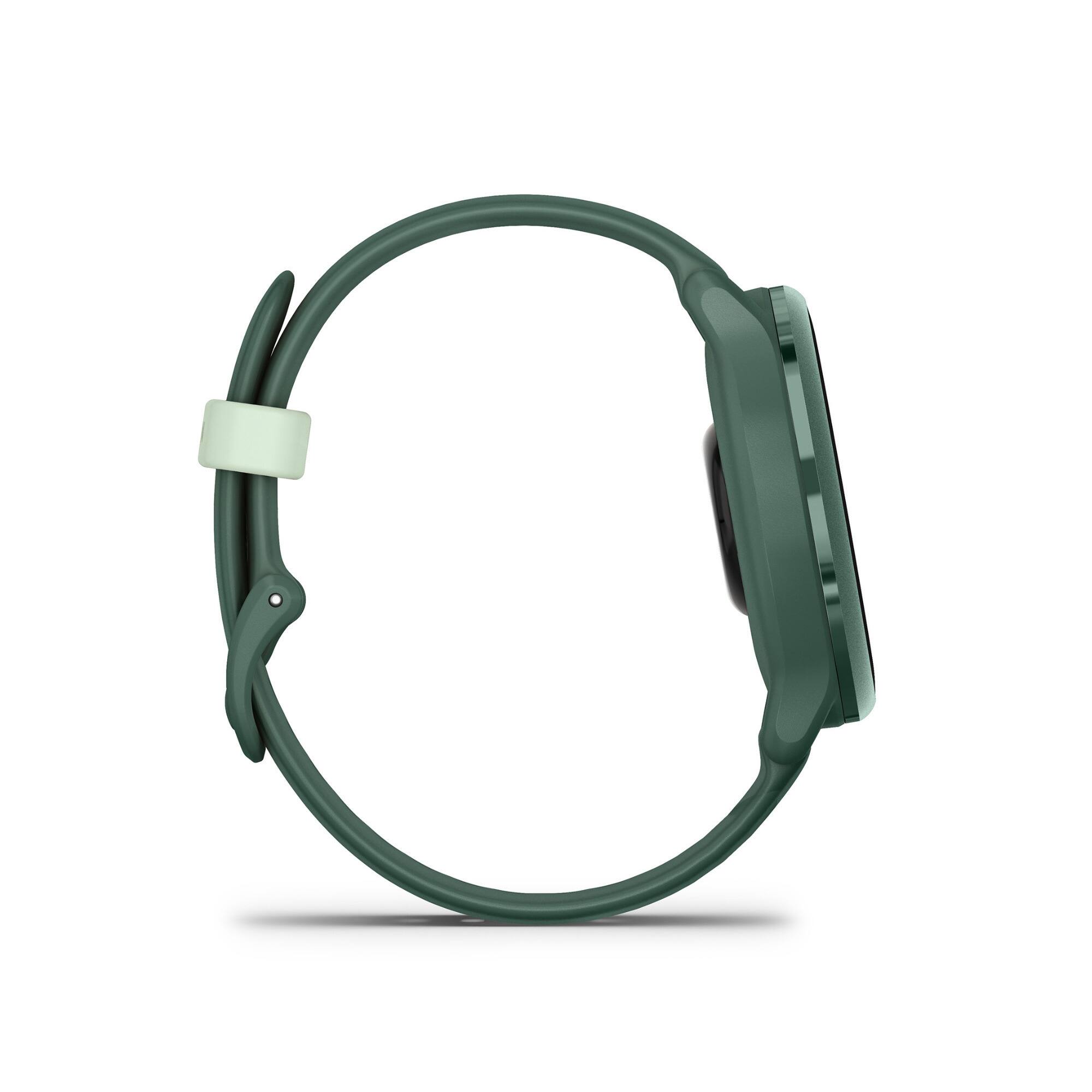 Alt View 1. Garmin - Garmin vivoactive 6 Metallic Jasper Green GPS Smartwatch and Software Bundle - Green.