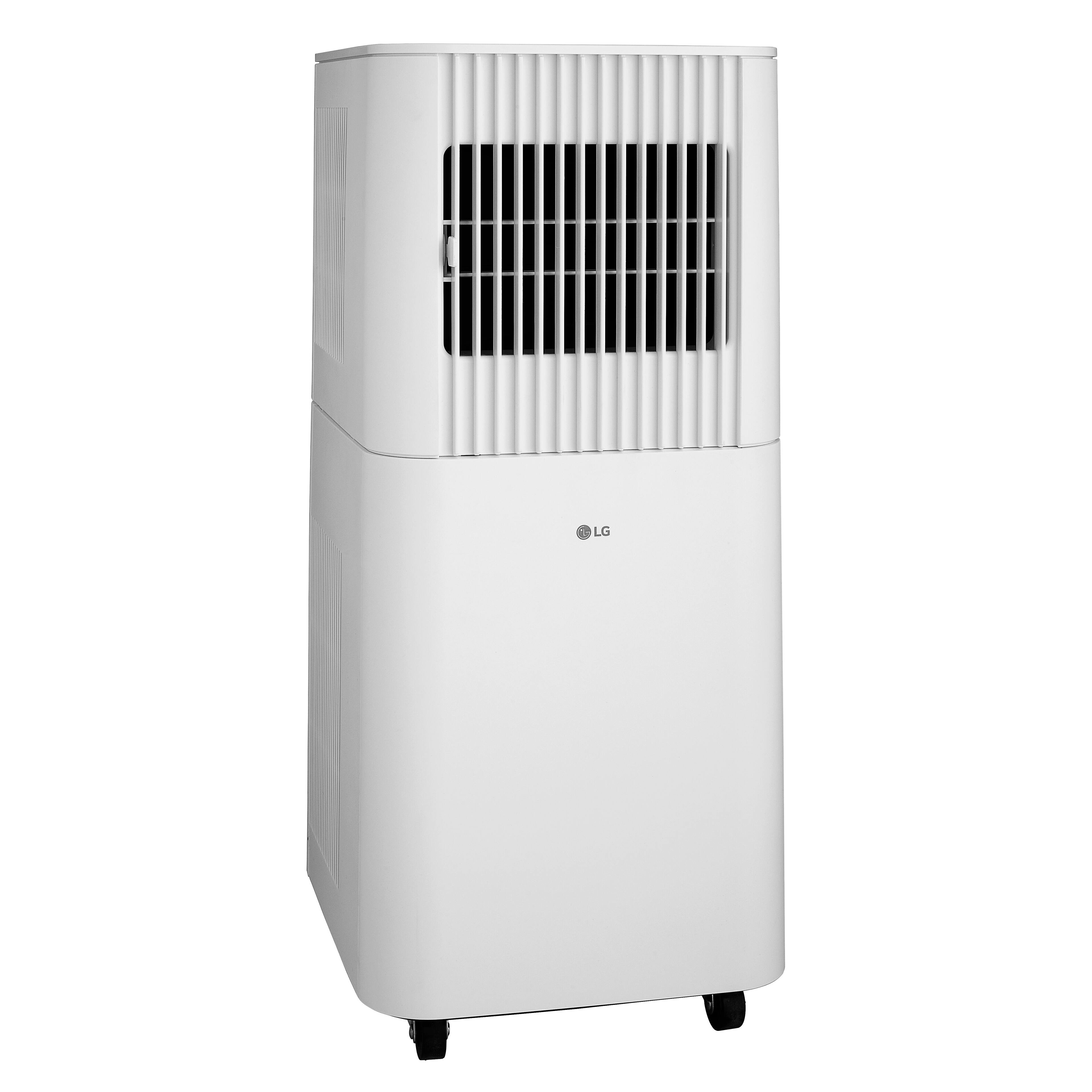 Alt View 8. LG - 250 Sq. Ft. 6,000 BTU DOE (8,000 BTU ASHRAE) Portable Air Conditioner with Remote - White.