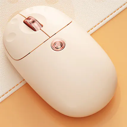 Front. BOW - Wireless Bluetooth Mouse Mice 2.4GHz USB Receiver For Laptop PC Computer Category Electronics / Computer Accessories / M - Beige.