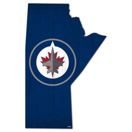 Fan Creations - Winnipeg Jets 12" Logo State Sign - Multicolor