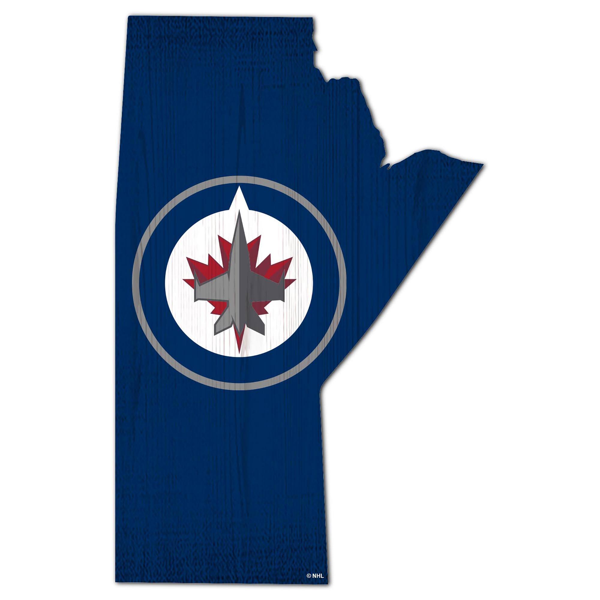 Winnipeg Jets 12" Logo State Sign