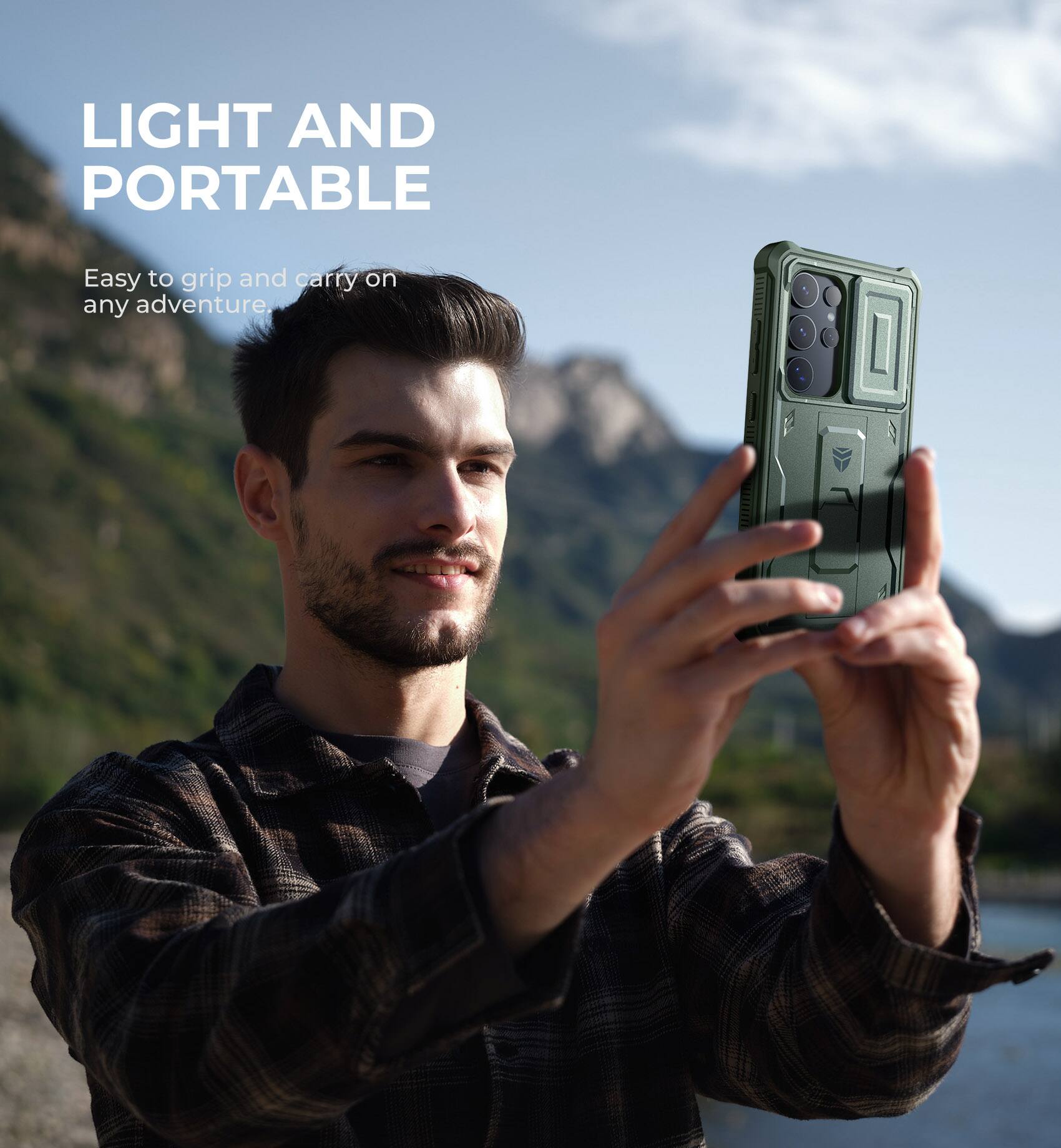 LIGHT AND PORTABLE
Easy to grip and carry on any adventure.
