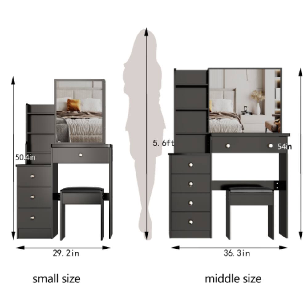 50.4in  
5.6ft  
54in  
29.2in  
36.3in  
small size  
middle size