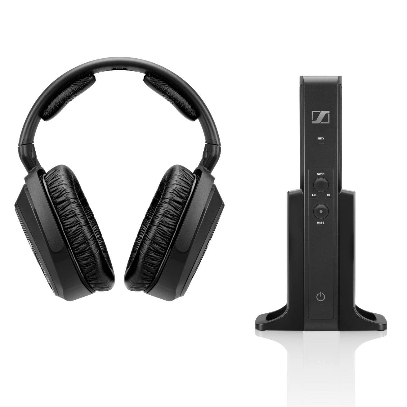 Alt View 2. Sennheiser - Sennheiser - RS 175 RF Wireless Headphone System for TV Listening - Black - Black.