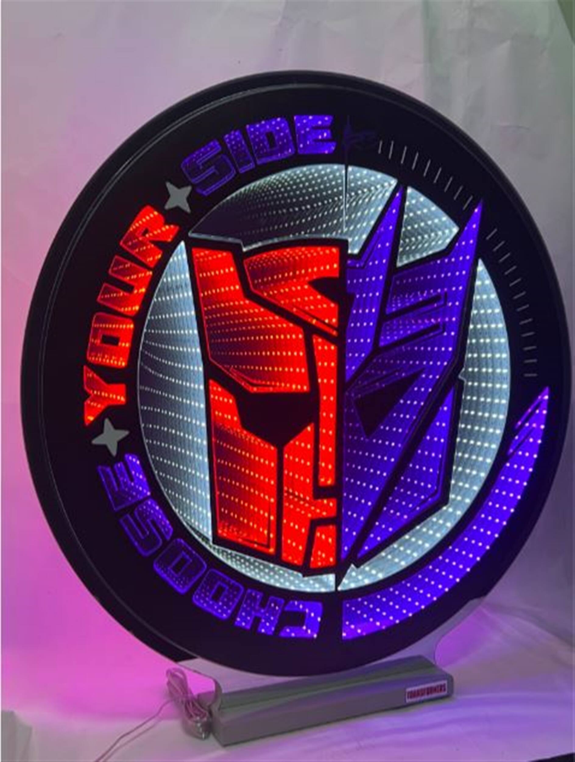 BreeBe - Transformers Chose Your Side Ekkolight 24"H - Red, Purple, Black