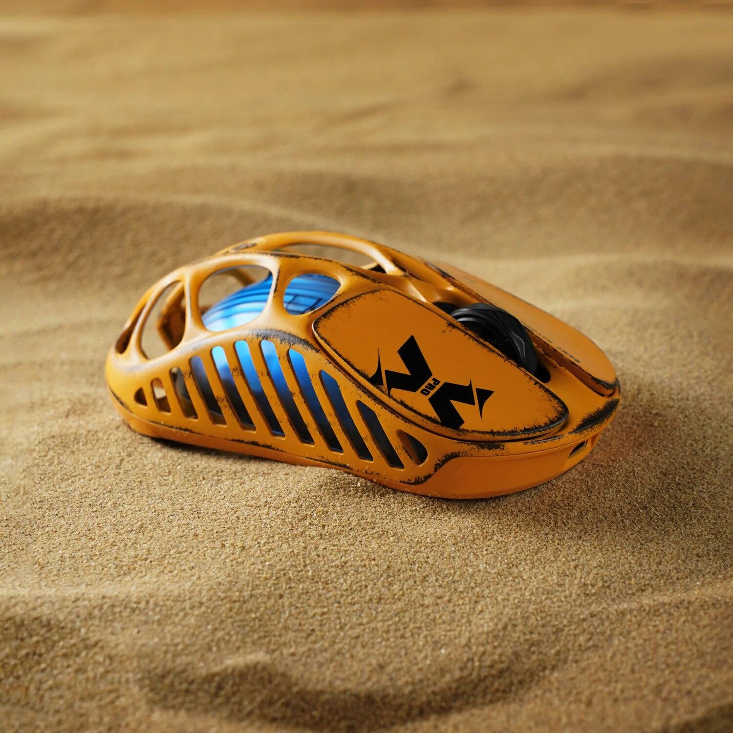 Alt View 1. GravaStar - GravaStar Mercury X Wireless Gaming Mouse Special Edition Battle-Worn Yellow - Battle-Worn Yellow.