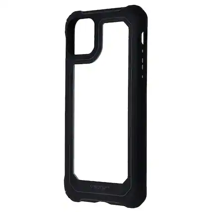 Front. Spigen - Spigen Gauntlet Series Case for Apple iPhone 11 Pro Max - Carbon Black/Clear - Black.