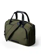 Front. ALPAKA - Bravo Brief Laptop Briefcase for 15.6" Laptop, Business Messenger Bag for Work, Travel & Commute - Green Axoflux 400D Ripstop Nylon.