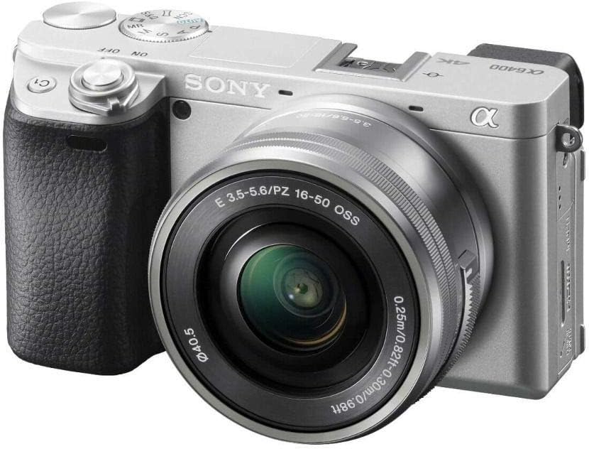Sony a6400 Mirrorless Camera with 16 50mm Lens Silver Bundle +