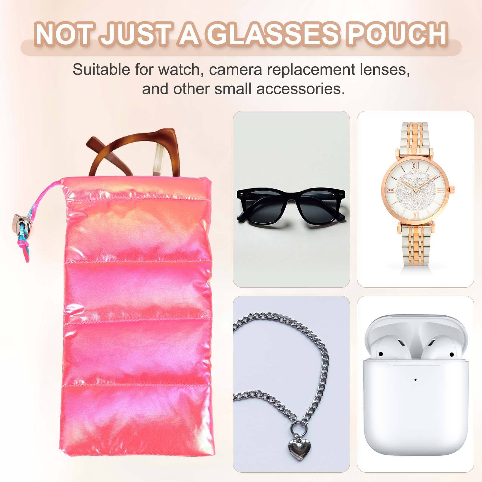 NOT JUST A GLASSES POUCH

Suitable for watch, camera replacement lenses, and other small accessories.
