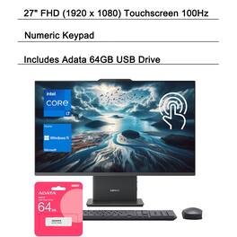 Lenovo - IdeaCentre I 27" Touchscreen All-in-One - Wireless K & M - Intel Core i7-13620H, 16GB RAM, 1TB SSD – For Family & Daily - Black