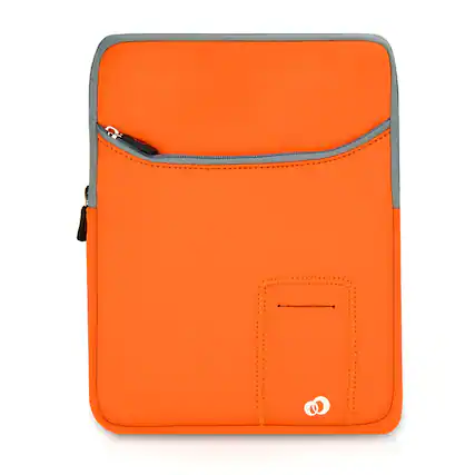 Front. Kitcheniva - Vertical Tablet Neoprene Sleeve Case Cover Bag For 13" iPad - Orange.