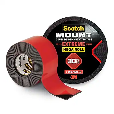 Scotch Mount Double-Sided Mounting Tape
Indoor/Outdoor Extreme
Mega Roll
30 lb
1 in x 400 in
3M