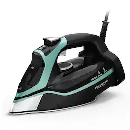 Rowenta - Steam Force Steam Iron, 1800W, Stainless Steel Soleplate, Black and Blue - Black & Blue