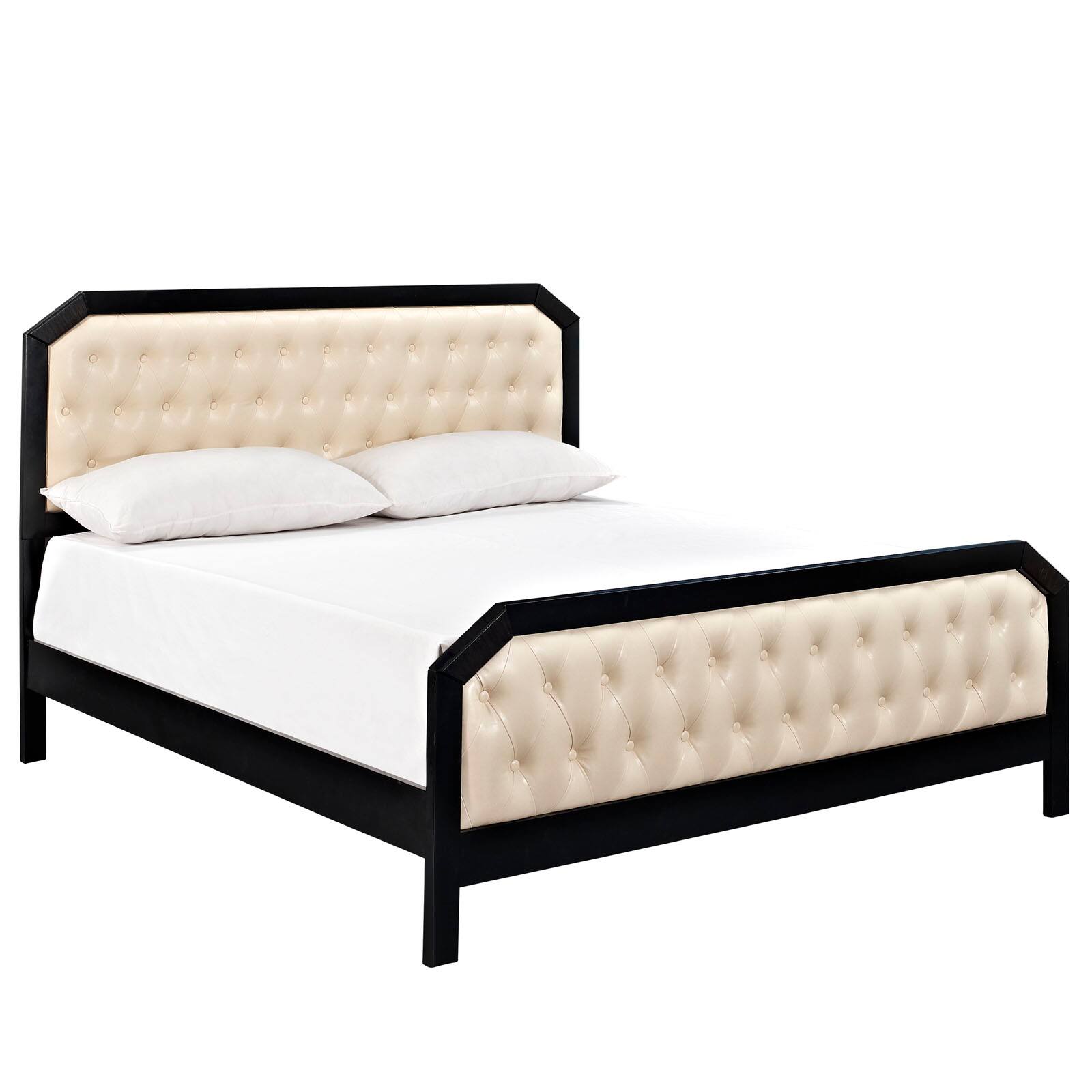 Angle. Modway - Horizon Stainless Steel Twin Bed Frame - Brown.