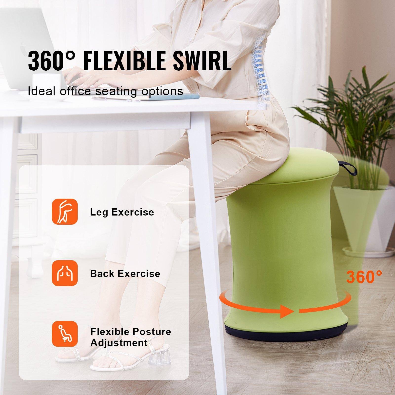360° FLEXIBLE SWIRL  
Ideal office seating options  

- Leg Exercise  
- Back Exercise  
- Flexible Posture Adjustment