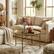 Alt View 8. Homcom - Table for Living Room - Gold.