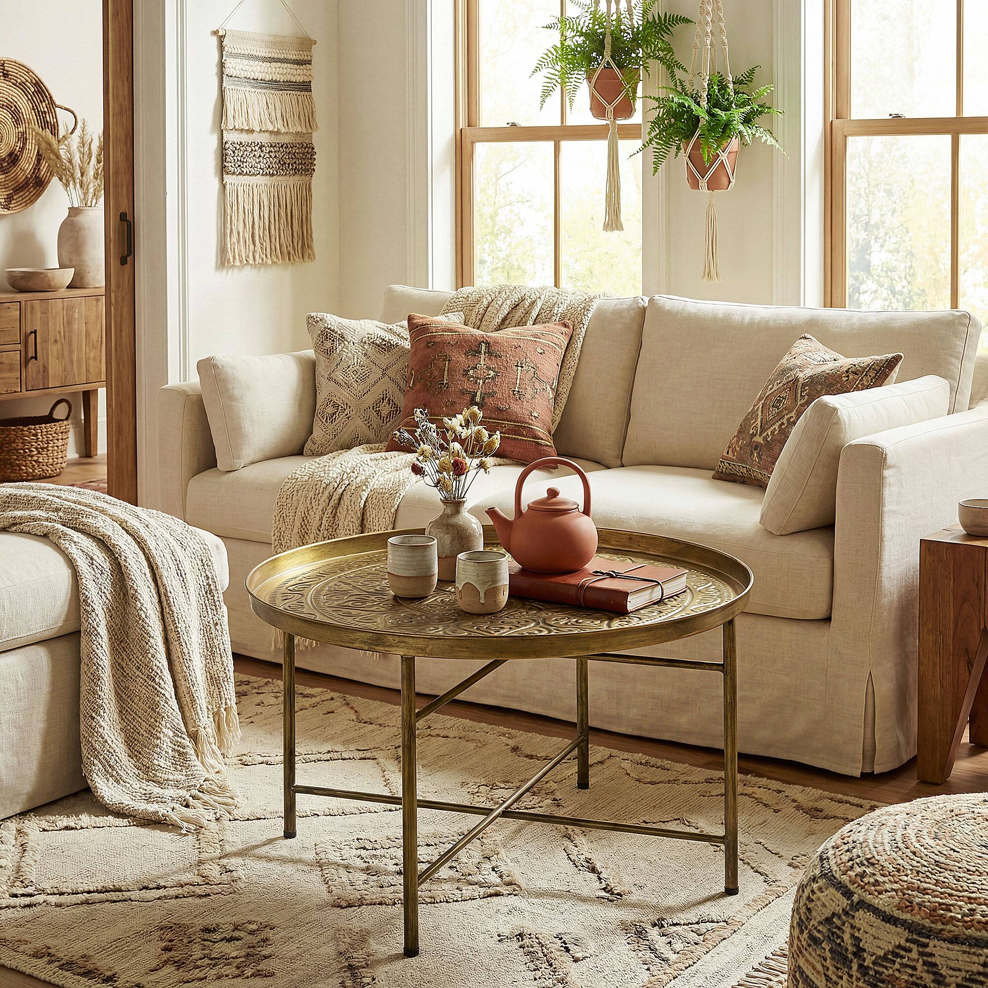 Alt View 8. Homcom - Table for Living Room - Gold.