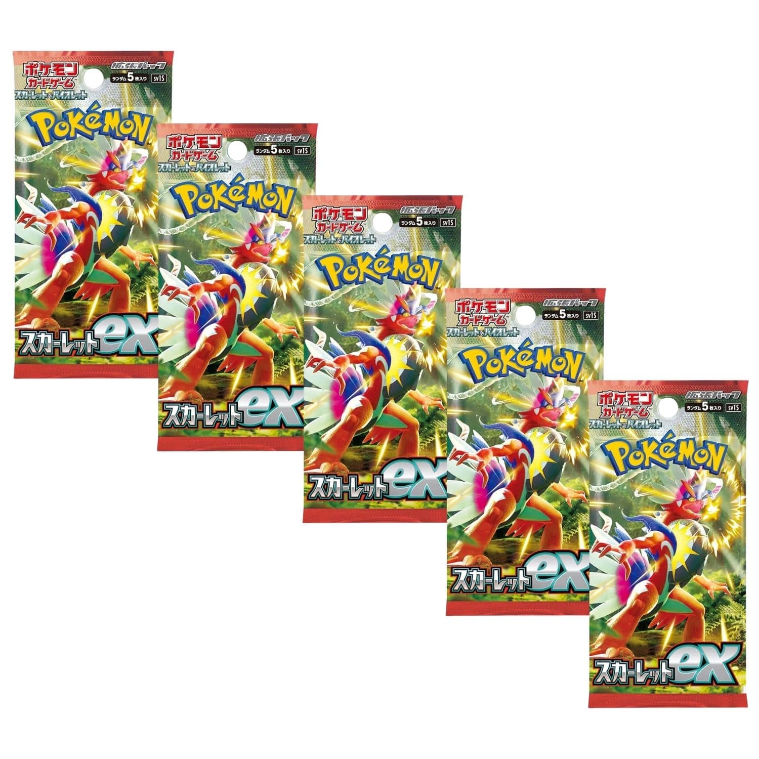 Pokémon - Pokemon TCG SV1S Scarlet & Violet Scarlet Ex Booster Pack | 5-Pack (Japanese Version)