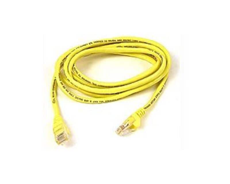 Belkin - A3L791-06-YLW-S 6 Feet Cat 5e UTP Patch Cable - RJ-45 Male/Male - Yellow