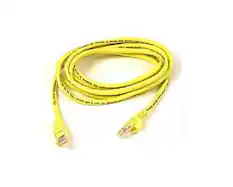 Front. Belkin - A3L791-06-YLW-S 6 Feet Cat 5e UTP Patch Cable - RJ-45 Male/Male - Yellow - Yellow.