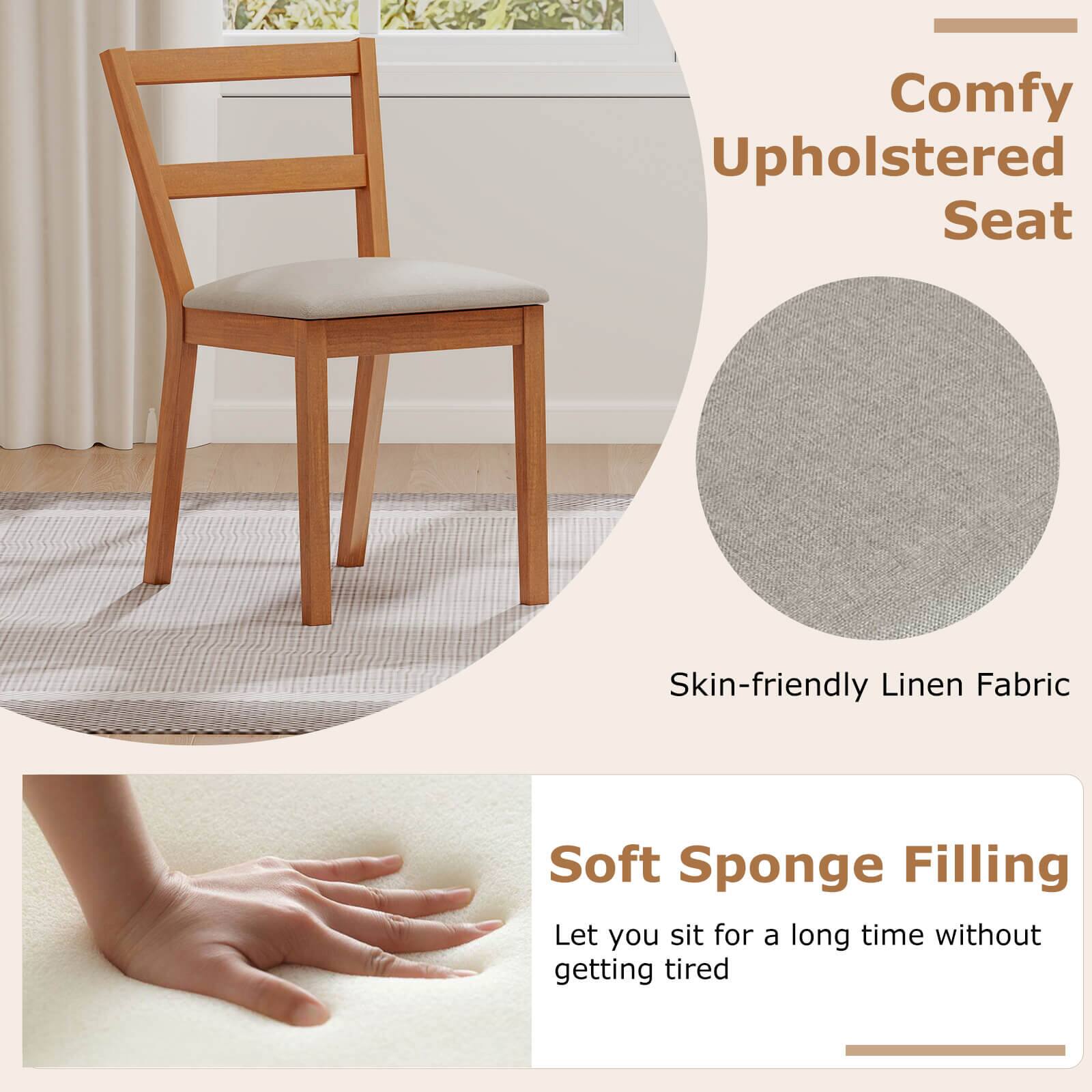 Comfy Upholstered Seat

Skin-friendly Linen Fabric

Soft Sponge Filling
Let you sit for a long time without getting tired