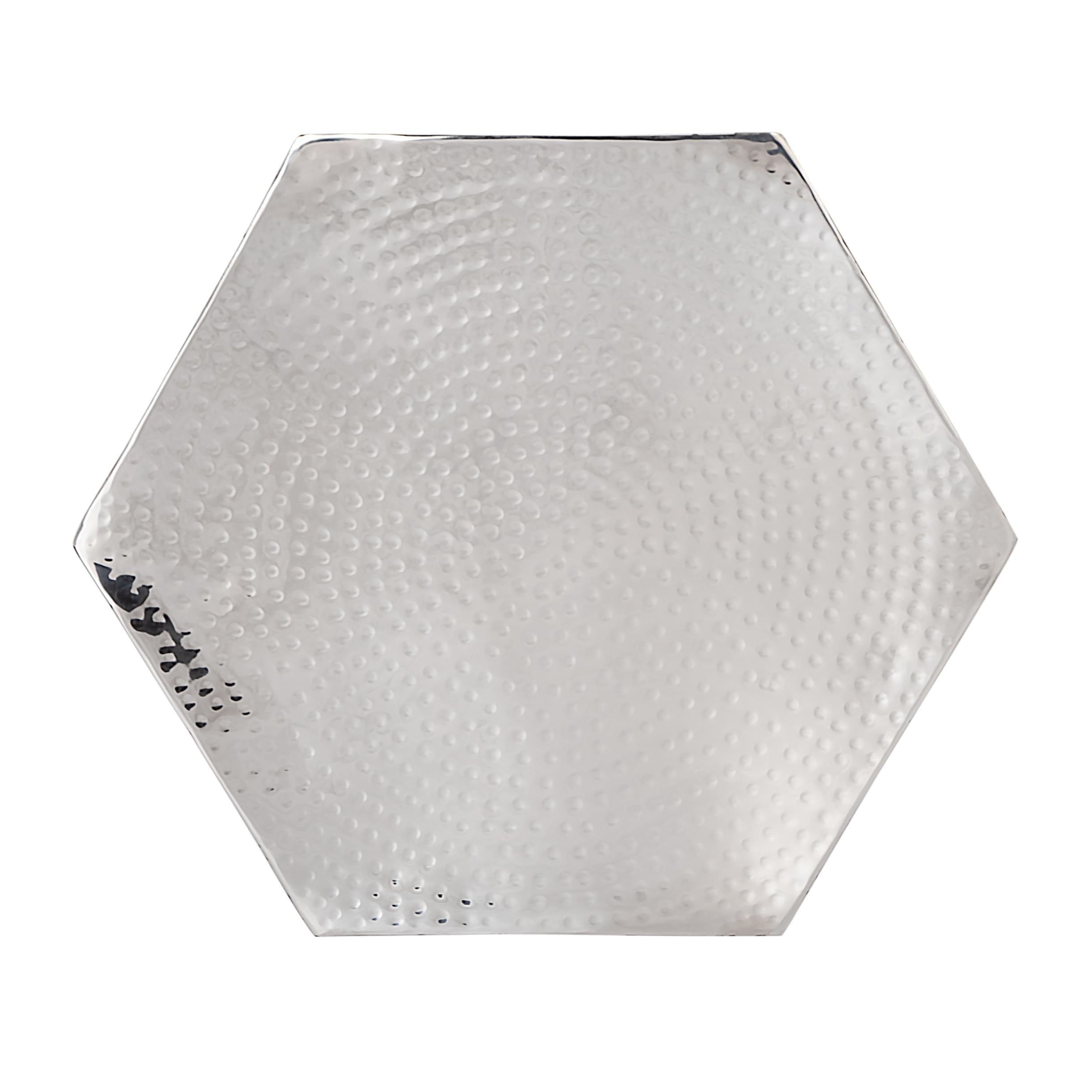 Left. Butler Specialty - Renzo 16 in. W Stainless Steel Modern End Table - Silver.