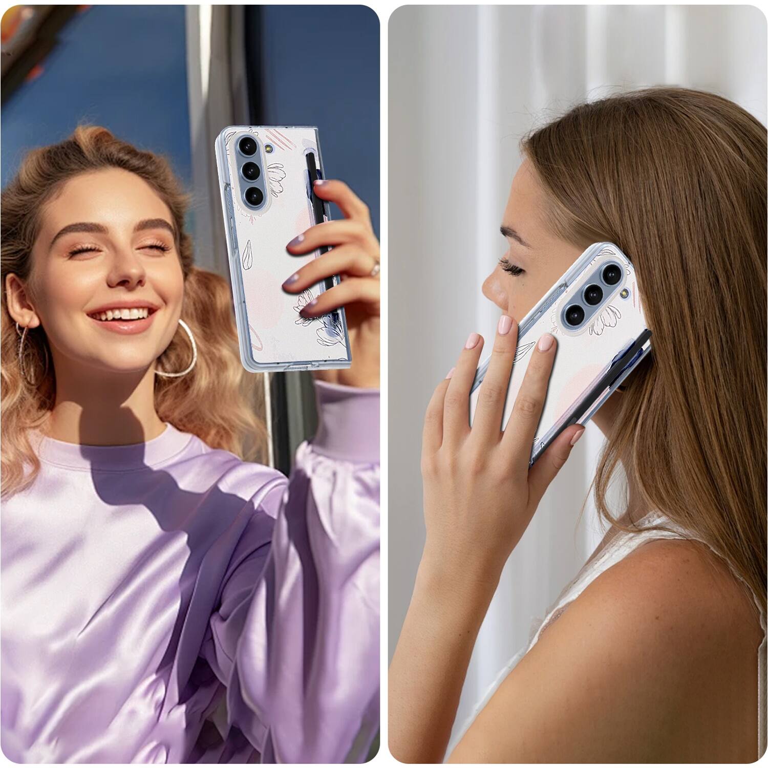 Alt View 14. SaharaCase - Inspire Series Hard-Shell Case for Samsung Galaxy Z Fold6 - Floral.