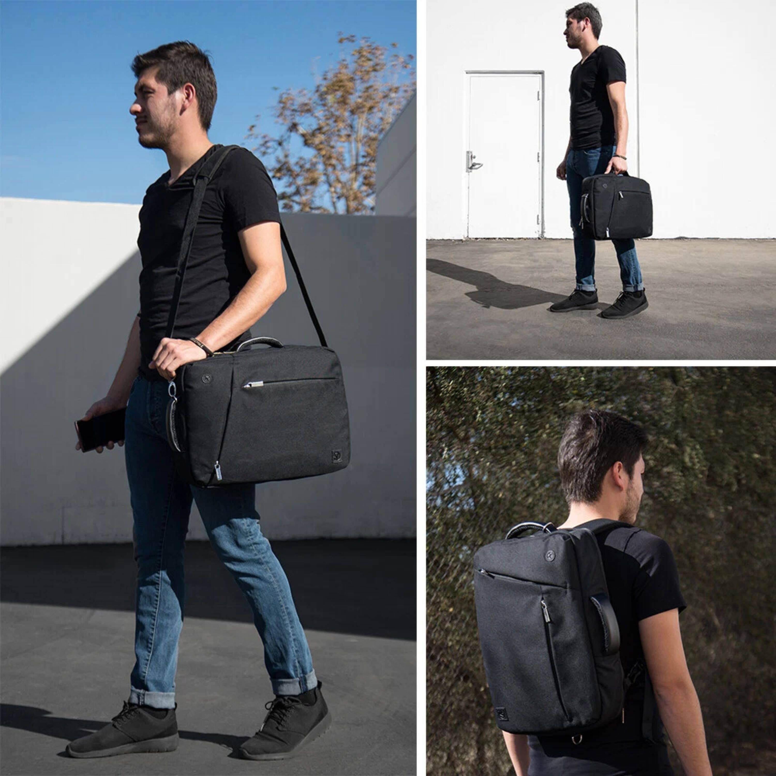 Alt View 1. Kitcheniva - Universal Laptop Backpack Shoulder Bag For 12" Laptop Black - Black.
