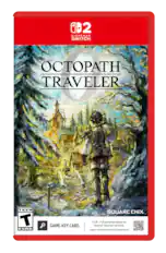 NINTENDO SWITCH OCTOPATH TRAVELER SQUARE ENIX T EEN GAME-KEY CARD 5 GB - Full game download via internet required. see back. support.nintendo.com/switch2/gamekeycard