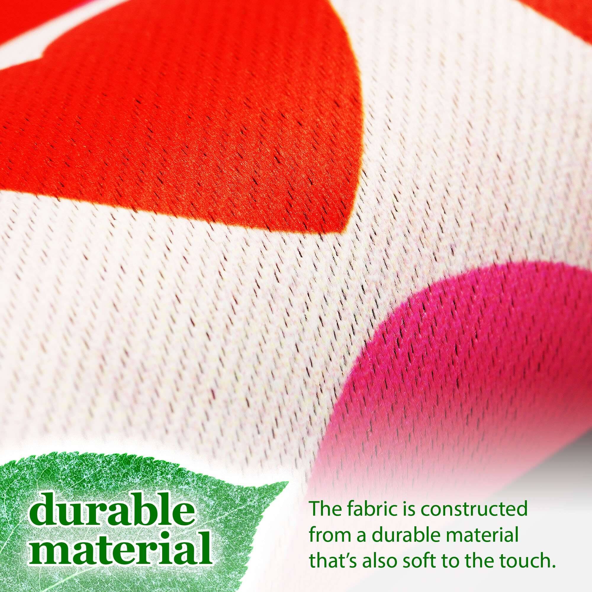 The fabric is constructed from a durable material that's also soft to the touch.
