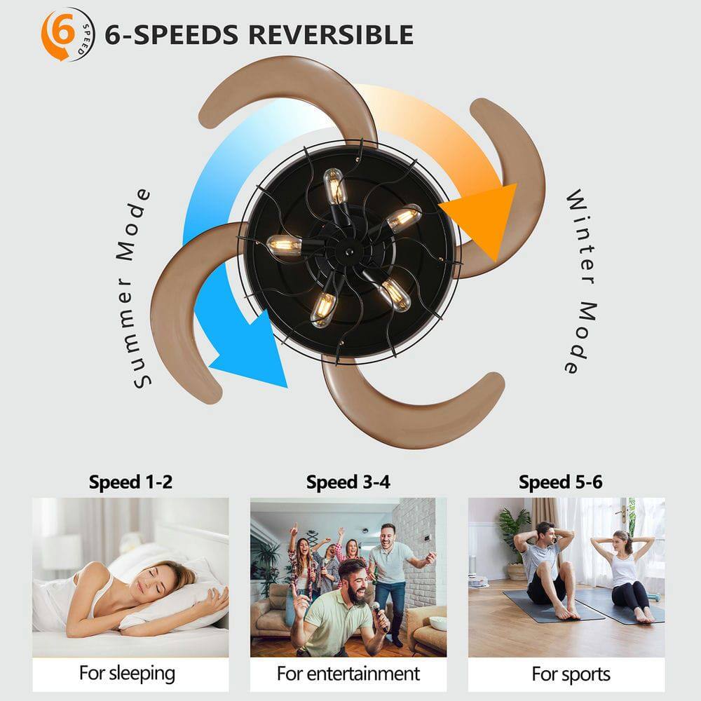 6-SPEEDS REVERSIBLE

Summer Mode
Winter Mode

Speed 1-2
For sleeping

Speed 3-4
For entertainment

Speed 5-6
For sports