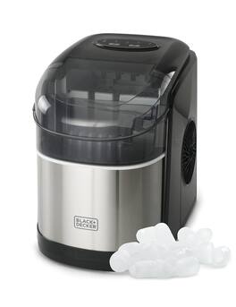 Black+Decker - 26 Lb. lb. Daily Production Portable Ice Maker - Silver