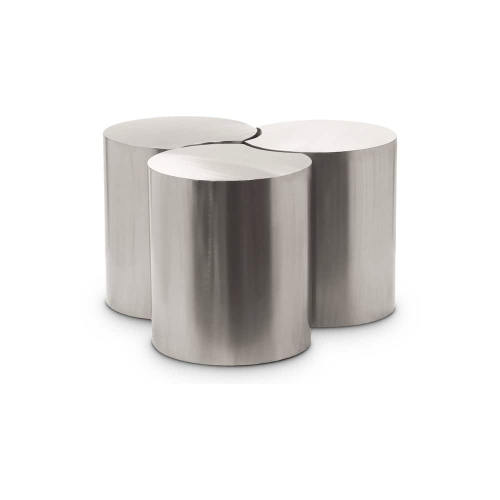 Meridian Furniture - Dimple Coffee Table - Silver