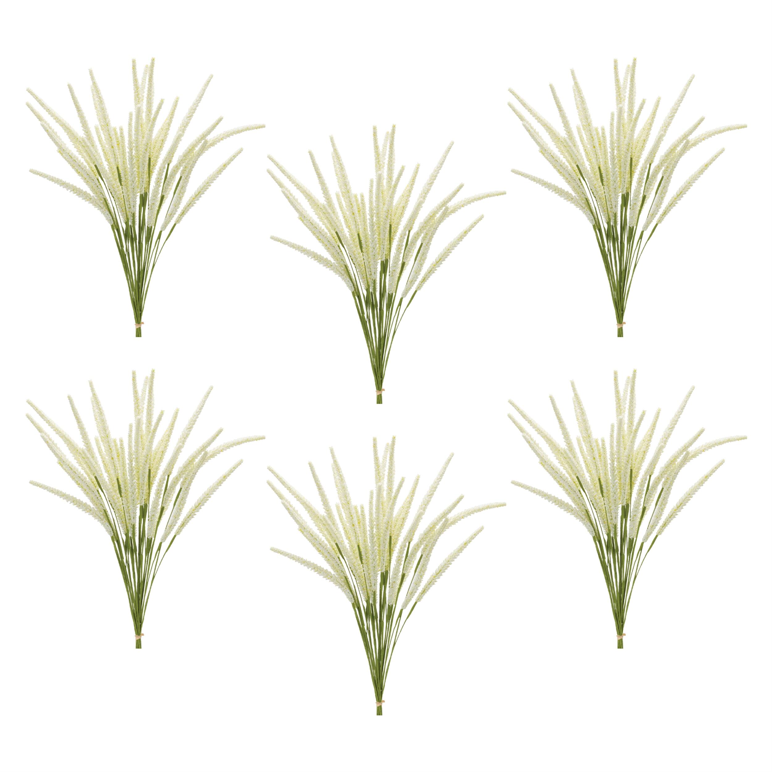 Left. BreeBe - Foxtail Bundle (Set of 6) - Green, White.