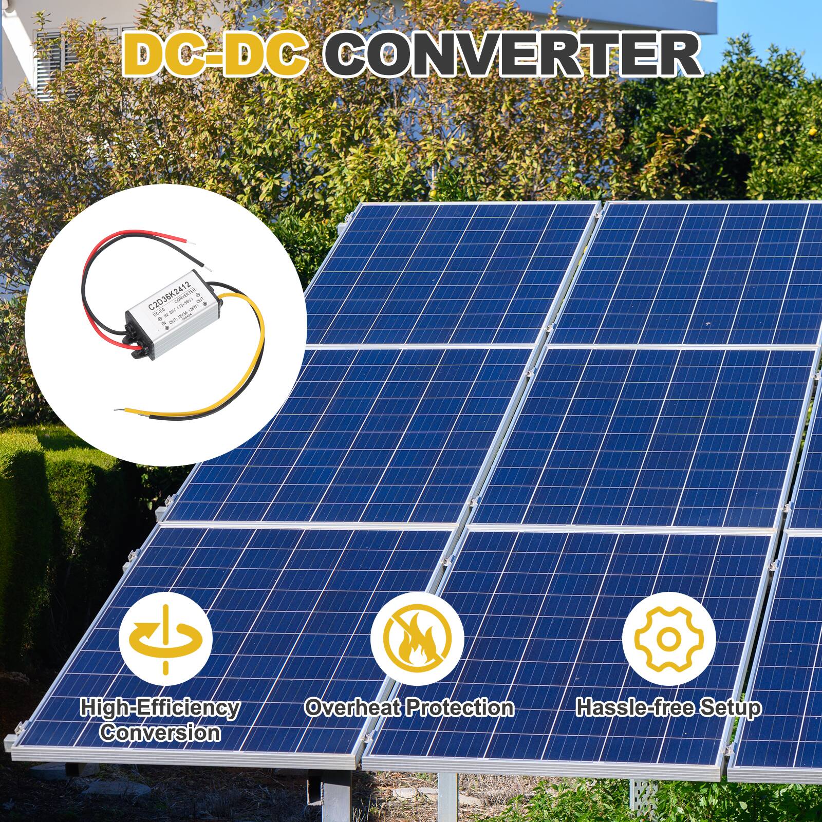 DC-DC CONVERTER C2038K2412 2T

- High-Efficiency Conversion
- Overheat Protection
- Hassle-free Setup