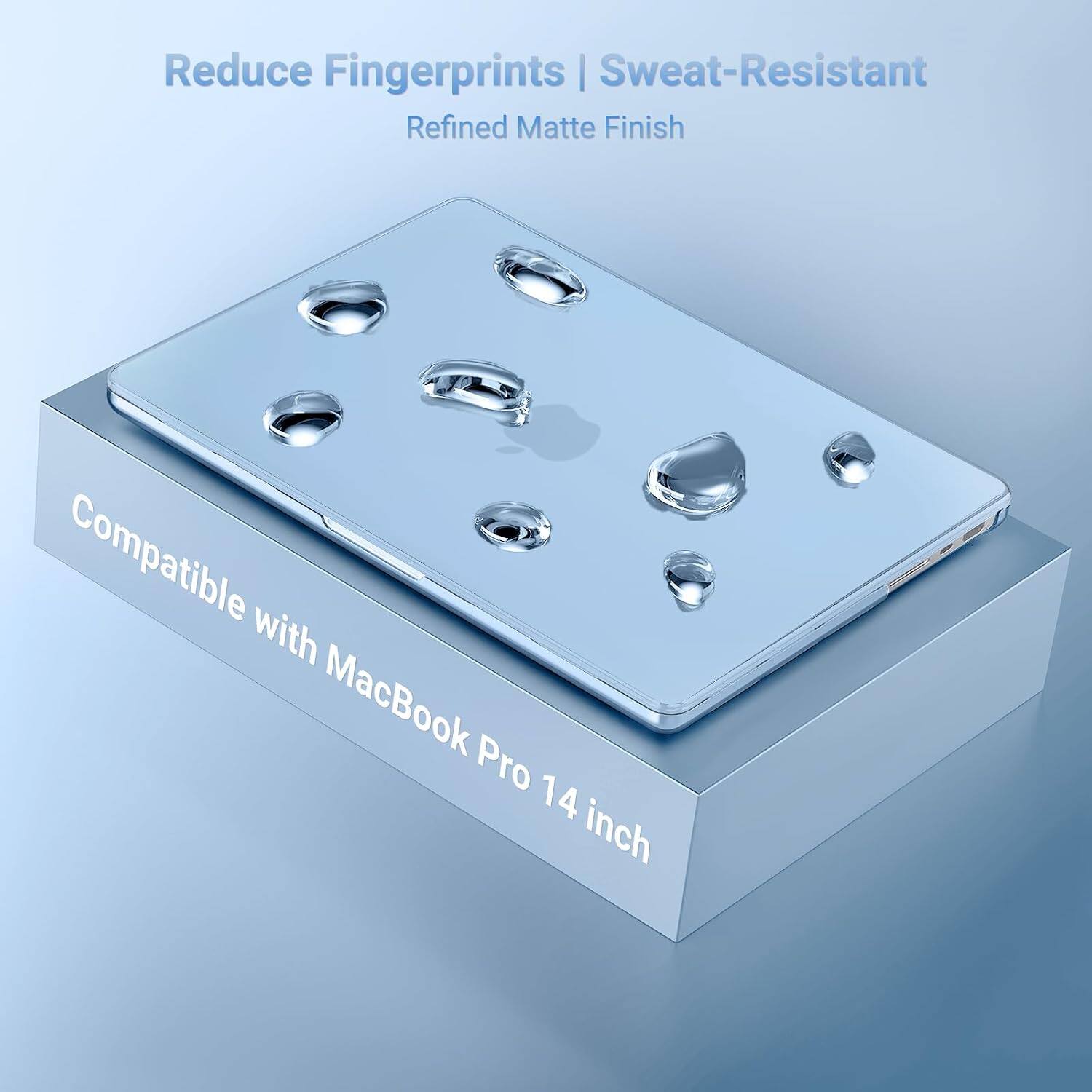Reduce Fingerprints | Sweat-Resistant  
Refined Matte Finish  

Compatible with MacBook Pro 14 inch