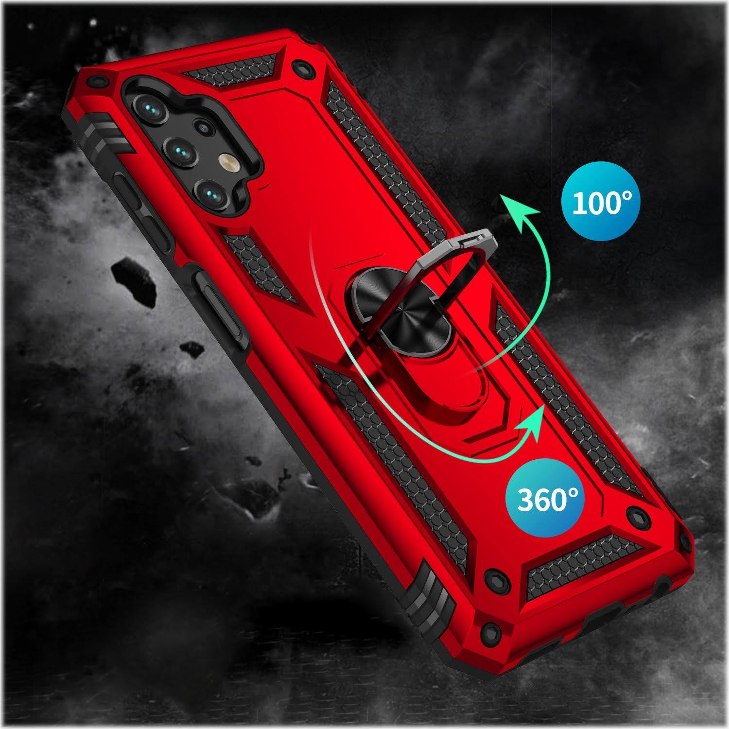 Alt View 15. SaharaCase - Military Kickstand Series Case for Samsung Galaxy A13 4G and A13 LTE - Red.