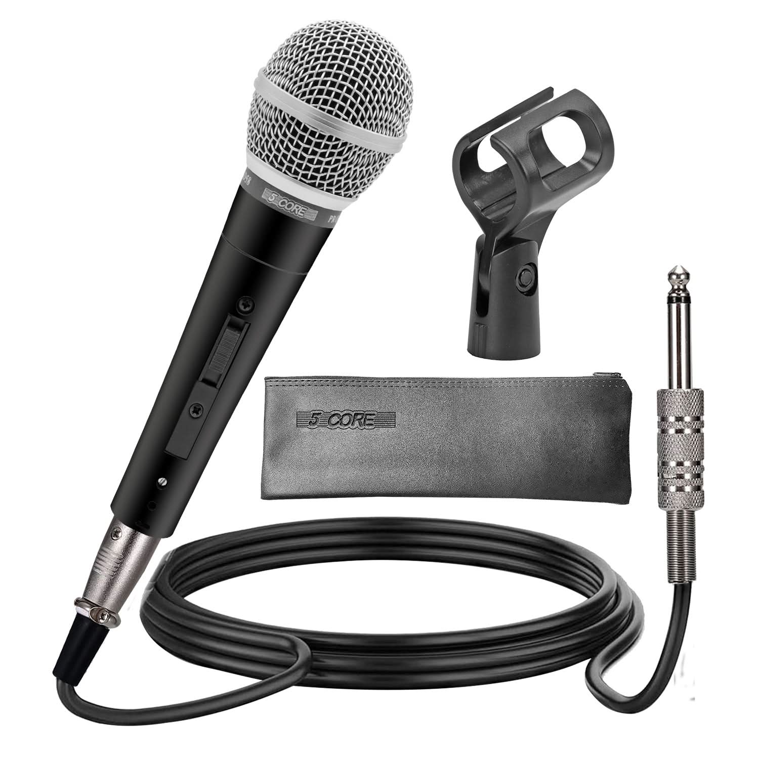 5 CORE - XLR Microphone Dynamic Mic Karaoke Singing Studio Handheld Mics -ND-58