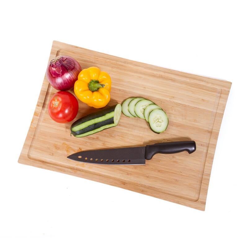 Alt View 2. Kitchen + Home - Nonstick Sushi Chef Knife - 8" Stainless Steel Aerated Blade - black.
