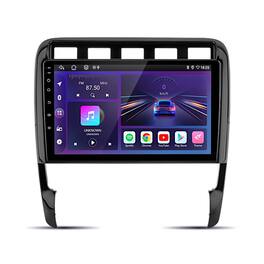 Junsun - For Porsche Cayenne 2002-2010 9" 8 Core 6+128GB Android 15 carplay Car Stereo Radio GPS Navi WIFI RDS DSP SWC BT FM - Black